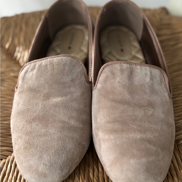Birdies Starling loafers, suede, champagne color/light tan 8.5 Wide - Picture 6 of 7